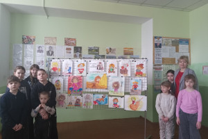 08.02.2026.Юдановский СДК. . Ребята подготовили выставку рисунков 