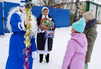 Поздравление детей участников СВО с Новым годом