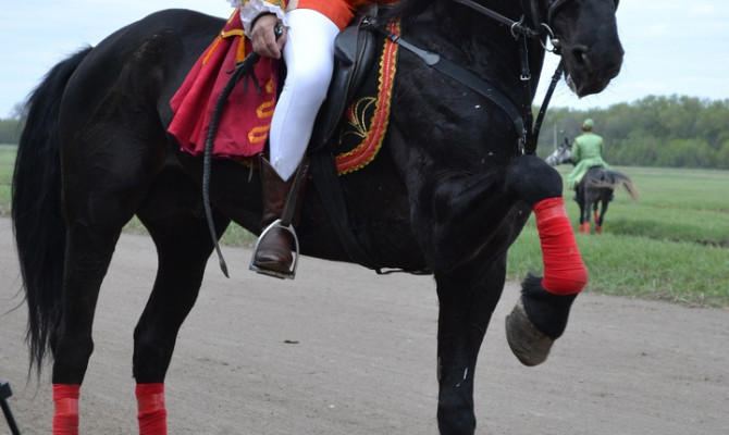 Торжественное открытие конно-спортивных соревнований.