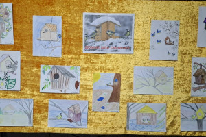 Выставка рисунков «Домик для синичек»