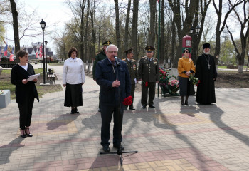 Митинг, посвященный 35-й годовщине трагедии на Чернобыльской атомной электростанции.