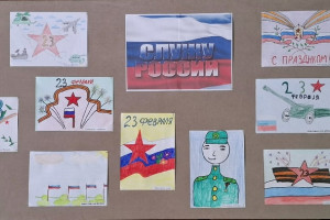 Выставка рисунков «Служу России»