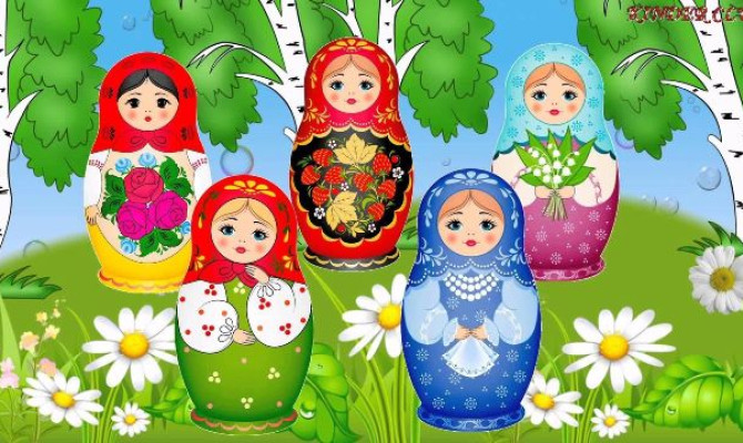 "Русская матрёшка" в кружке"Волшебная кисточка"